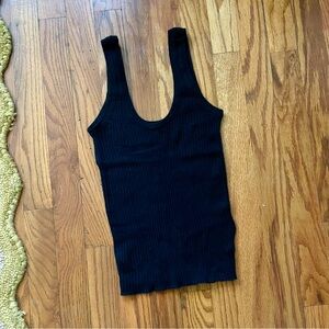 J. Crew Black Cashmere Tank Top
